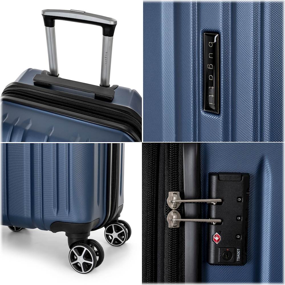 Best Buy: Bugatti Lyon Spinner Suitcase Set (3-Piece) Stellar Blue ...