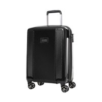 Bugatti - Manchester 22" Spinner Suitcase - Black - Front_Zoom