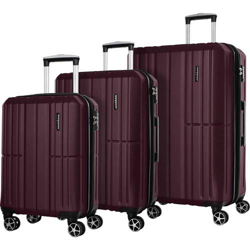Bugatti - Lyon Spinner Suitcase Set (3-Piece) - Wicked Red was $489.99 now $293.99 (40.0% off)