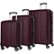 Front Zoom. Bugatti - Lyon Spinner Suitcase Set (3-Piece) - Wicked Red.