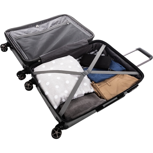 Bugatti - Manchester 25 Expandable Spinner Suitcase - Black was $169.99 now $101.99 (40.0% off)