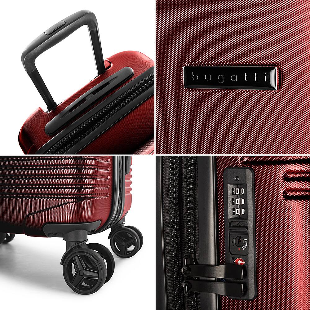 Alt View 13. Bugatti - Nashville - Hardside 28" - Charcoal - Red.