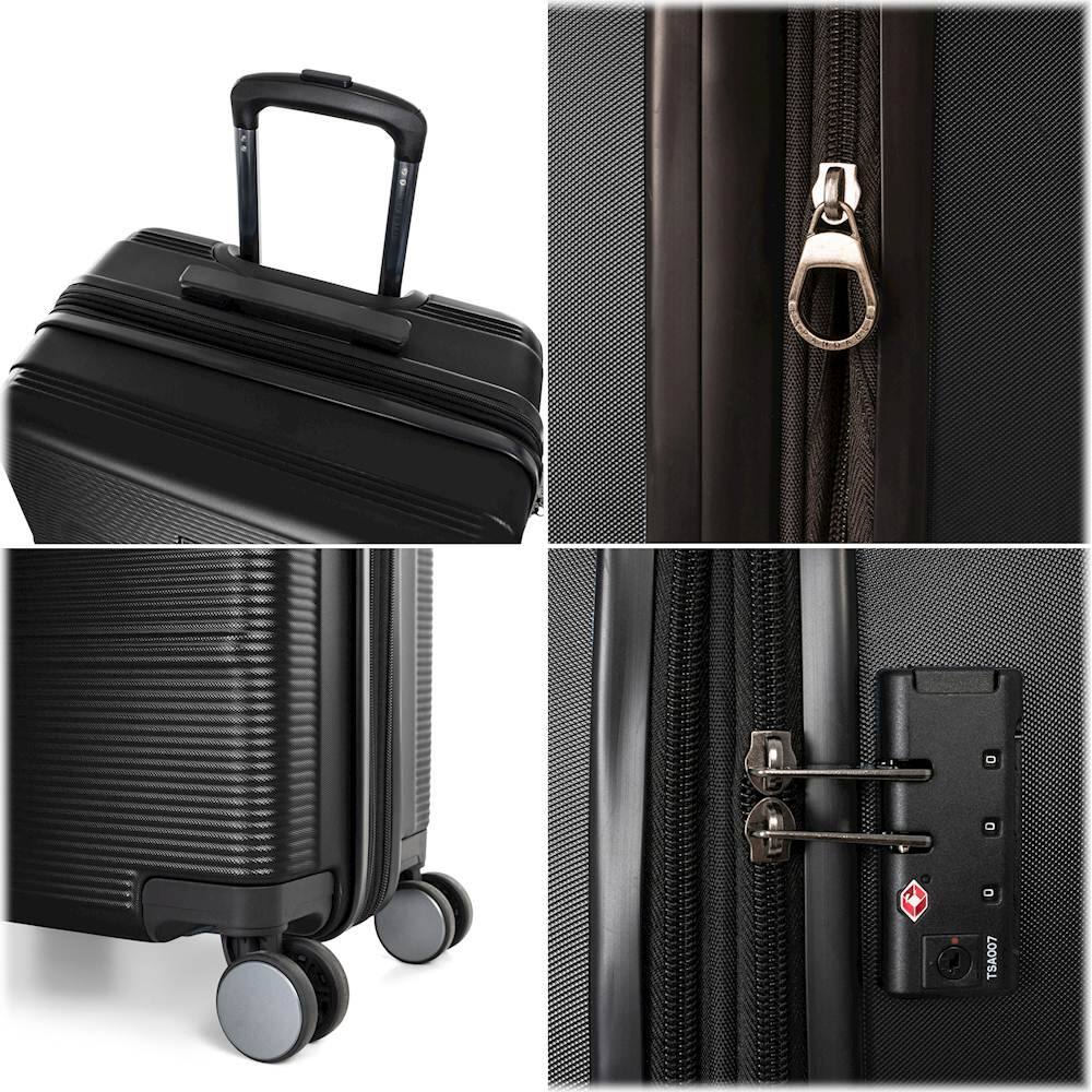 Alt View 14. Bugatti - Spinner Suitcase Set (3-Piece) - Black.