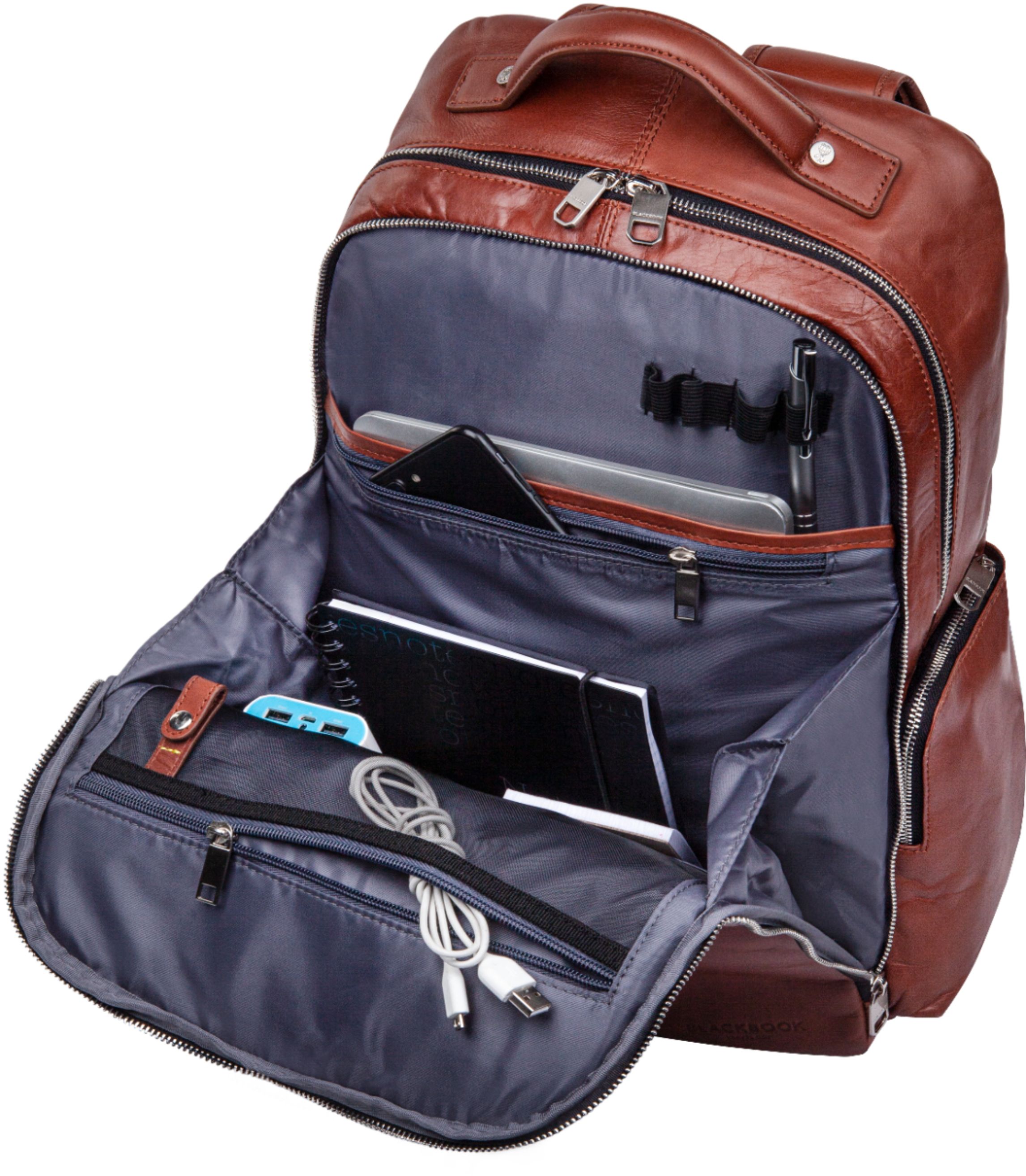 Best Buy: Blackbook Notebook Carrying Backpack Cognac BKP4004BB-COGNAC