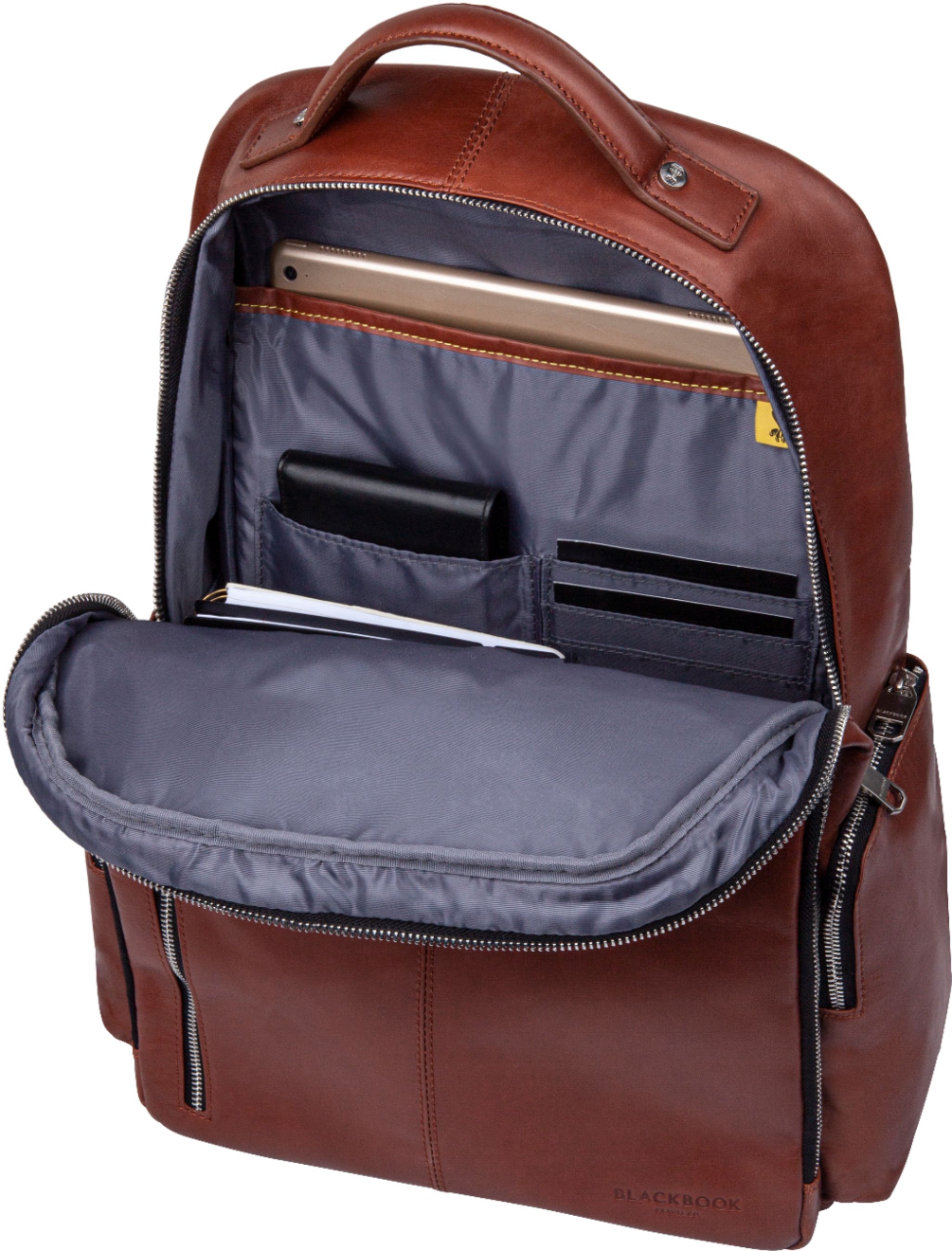 Best Buy: Blackbook Notebook Carrying Backpack Cognac BKP4004BB-COGNAC