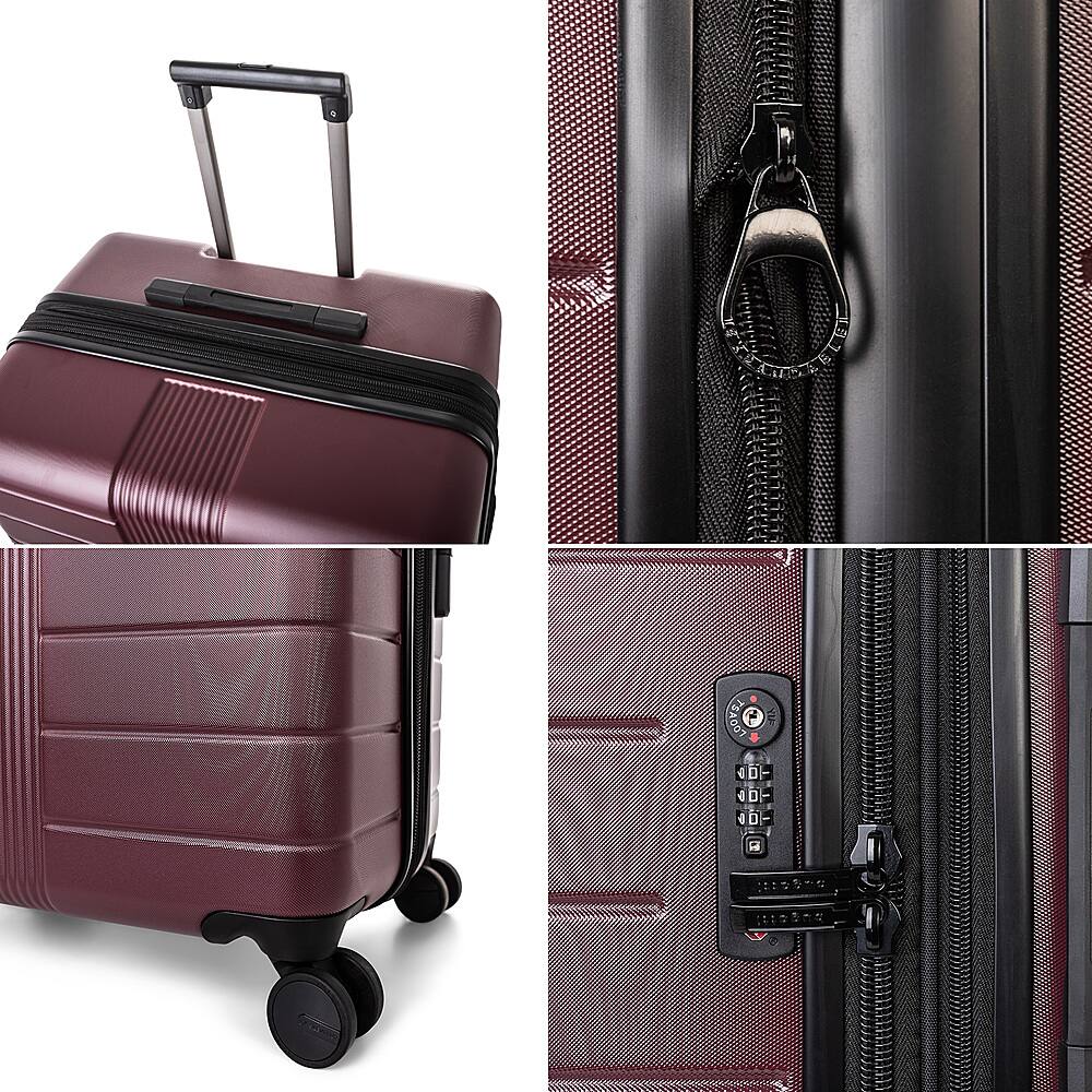Alt View 13. Bugatti - Hamburg 21" Expandable Spinner Suitcase - Red Lacquer.