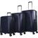 Front. Bugatti - Spinner Suitcase Set (3-Piece) - Navy.