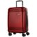 Front Zoom. Bugatti - Nashville - Hardside Carry-on - Charcoal - Red.