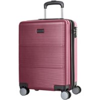 Bugatti - Brussels 21" Expandable Spinner Suitcase - Rooted Red - Front_Zoom