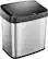 Left. Insignia™ - 8 Gal. Automatic Trash Can - Stainless steel.