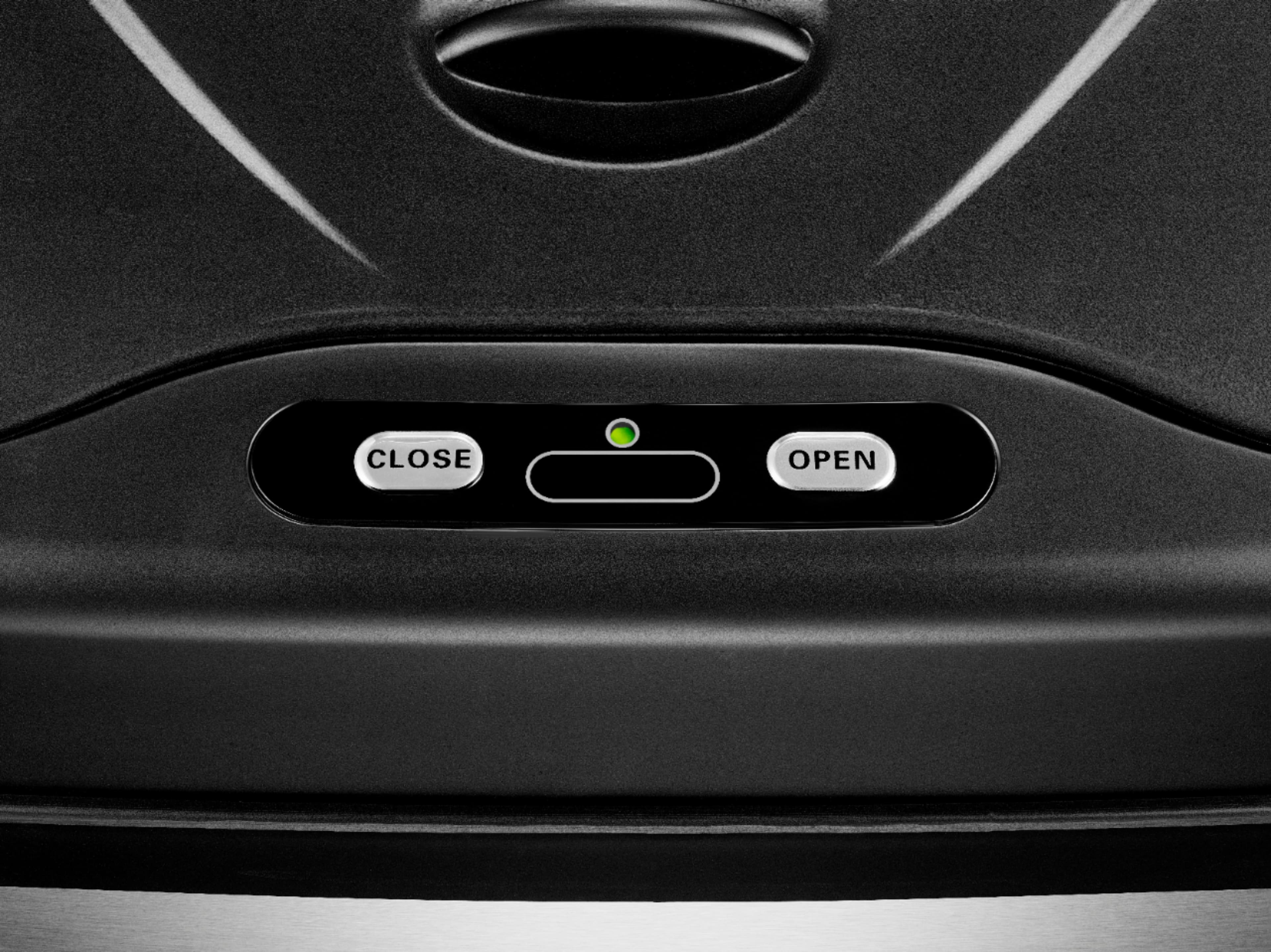 Alt View 11. Insignia™ - 18 Gal. Automatic Trash Can with Recycle and Waste Divider - Stainless steel.