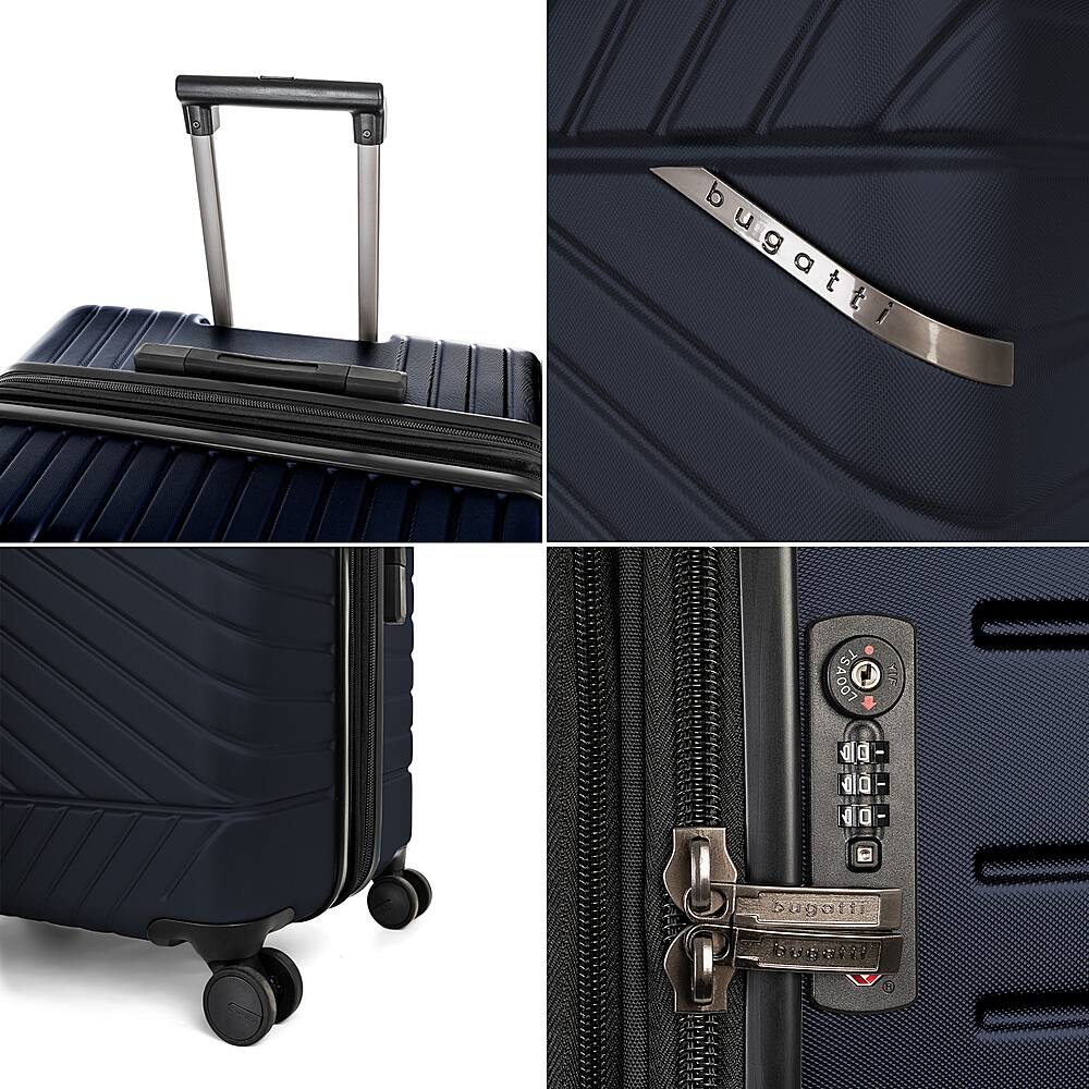 Alt View 13. Bugatti - Moscow 26" Expandable Spinner Suitcase - Navy.