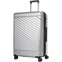 Bugatti - Moscow 27" Expandable Spinner Suitcase - Silver - Front_Zoom