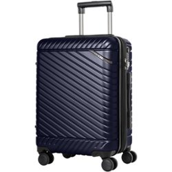 Bugatti - Moscow 22" Expandable Spinner Suitcase - Navy - Front_Zoom