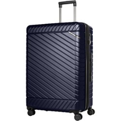 Bugatti - Moscow 27" Expandable Spinner Suitcase - Navy - Front_Zoom