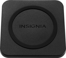 Insignia™ - 10 W Qi Certified Wireless Charging Pad for Android/iPhone - Black - Front_Zoom
