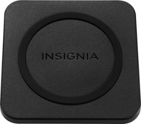 Insignia™ - 10 W Qi Certified Wireless Charging Pad for Android/iPhone - Black - Front_Zoom