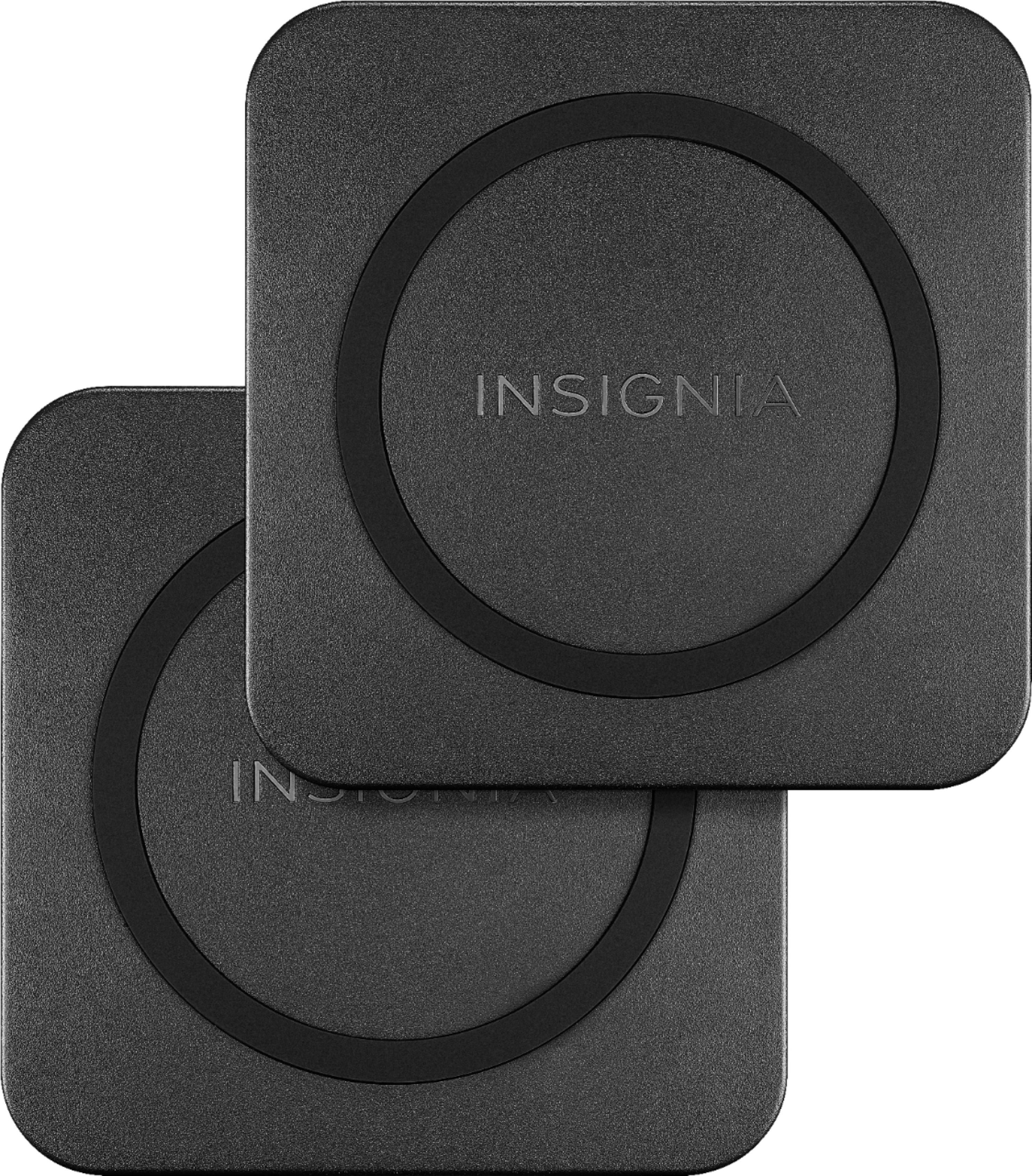 Insignia™ 10 Qi Certified Wireless Charging Pad for Android/iPhone (2 Pack) Black Best Buy