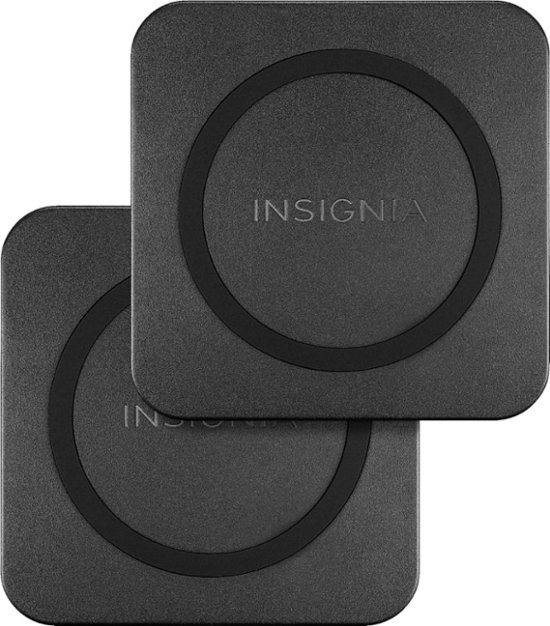 Insignia™ - 10 W Qi Certified Wireless Charging Pad for Android/iPhone (2 Pack) - Black