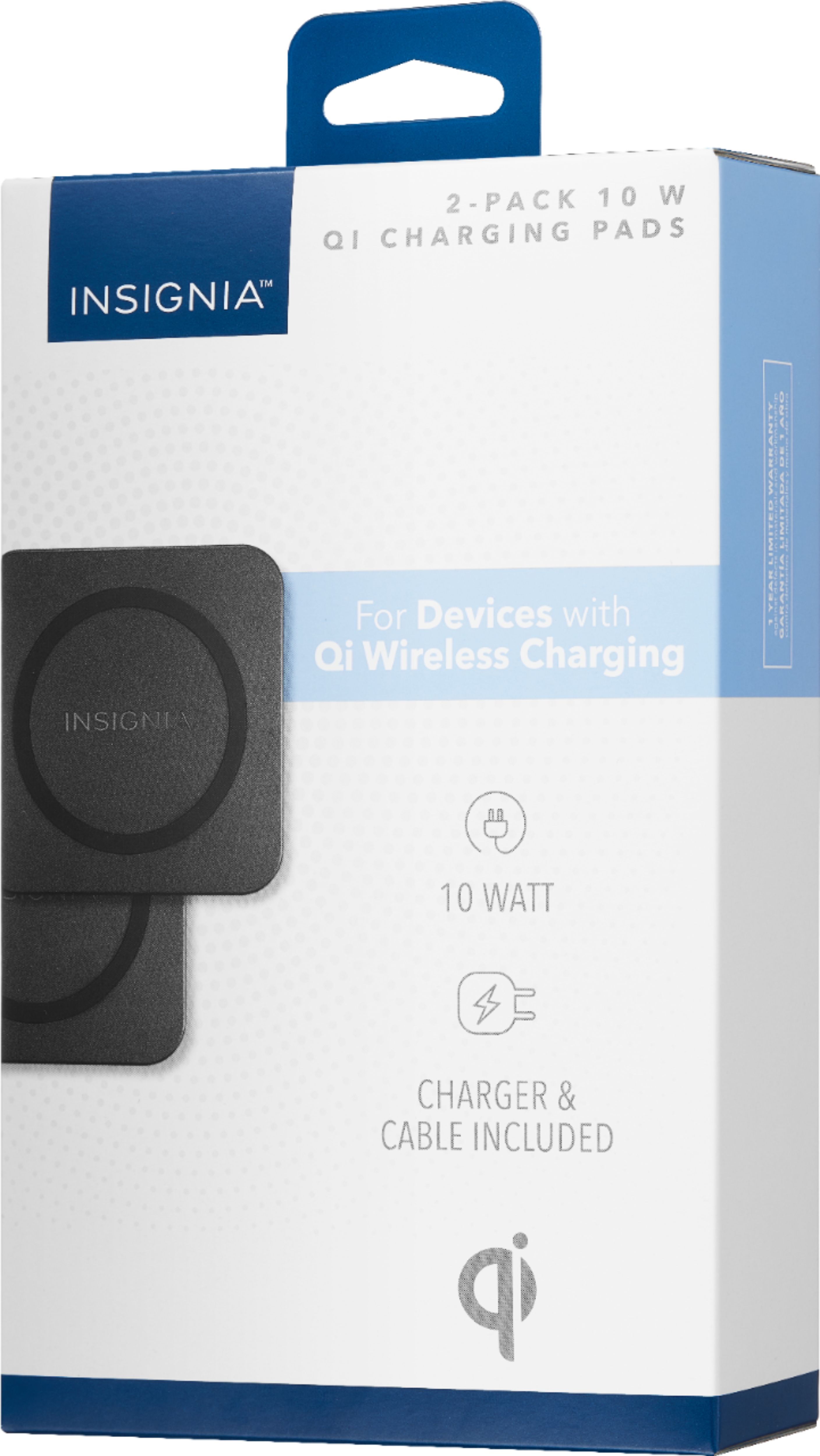 Best Buy: Insignia™ 10 W Qi Certified Charging for Android/iPhone Pack) Black NS-MWPC10KTP