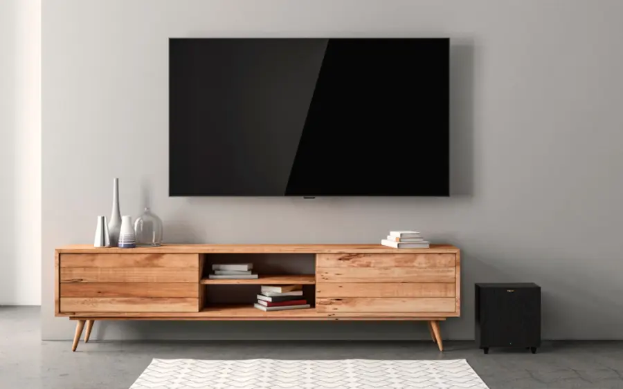 Alt View 15. Klipsch - R-80SWi Wireless Pre-paired Subwoofer - Black.