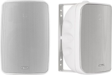Klipsch - KIO-650 Indoor/Outdoor All-Weather Speakers (pair) - White - Front_Zoom