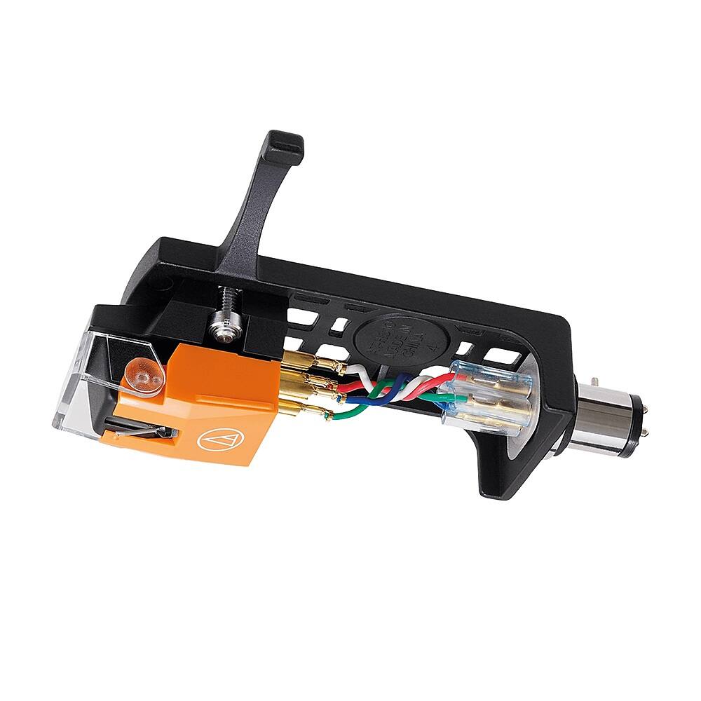 Angle View: Audio-Technica - Audio Technica VM530ENH Elliptical Nude Cartridge - Orange
