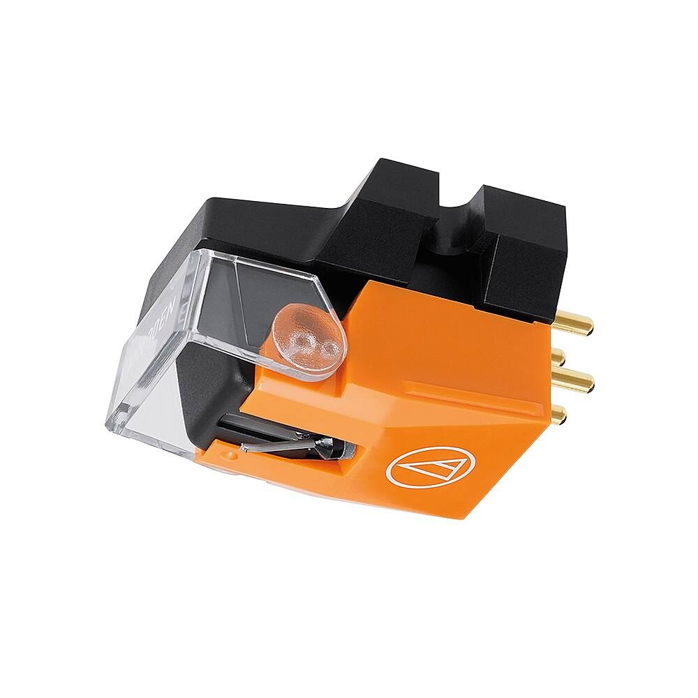 Angle. Audio-Technica - Audio Technica VM530EN Elliptical Nude Stereo Cartridge - Orange.