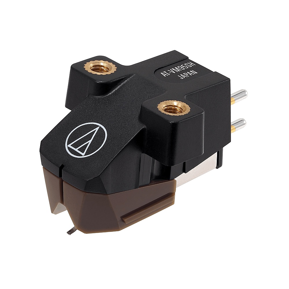 Left View: Audio-Technica - Audio Technica AT-VM95SH Dual Moving Magnet Cartridge - Brown