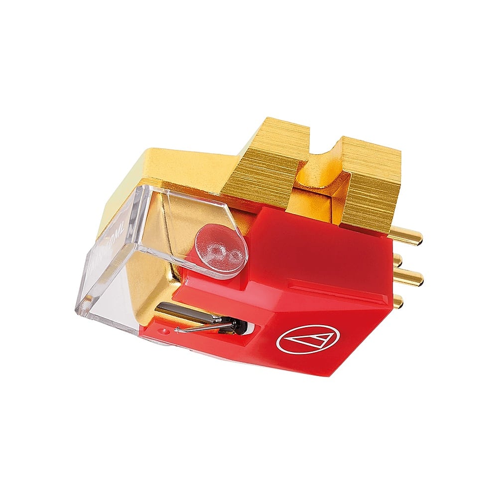 Angle. Audio-Technica - Audio Technica VM740L Microline Nude Stereo Cartridge - Red.