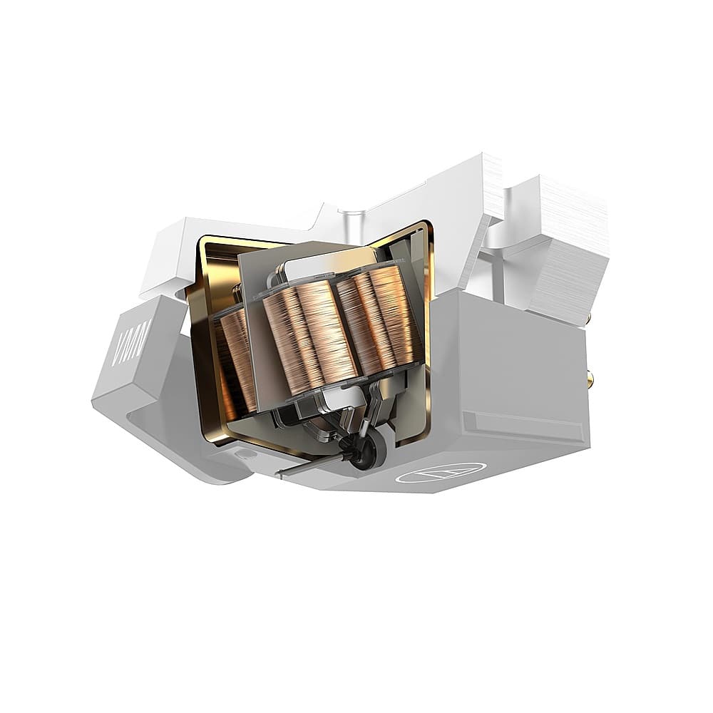 Audio-Technica - Audio Technica VM740L Microline Nude Stereo Cartridge - Red - Front_Zoom