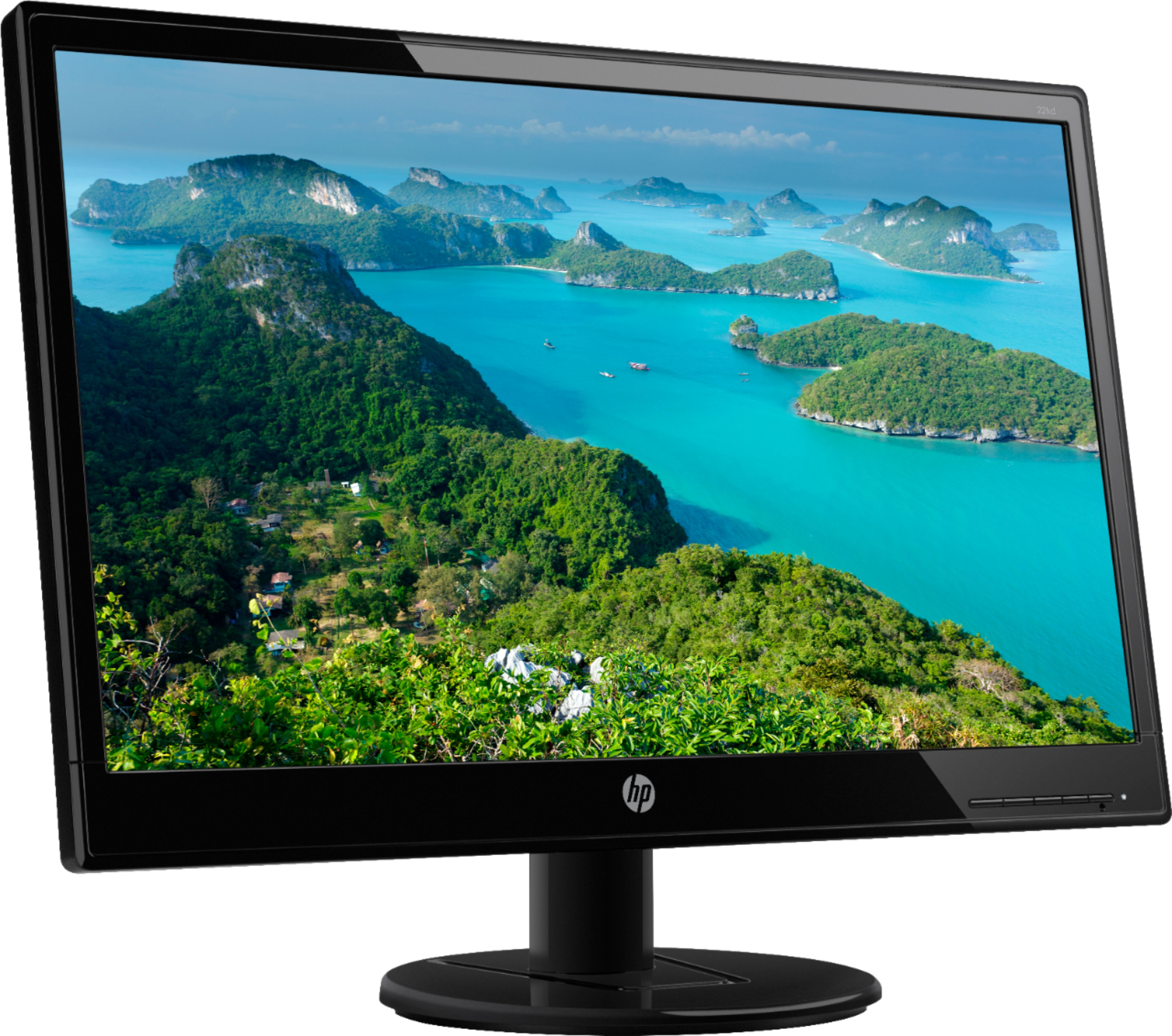 Angle View: HP - Geek Squad Certified Refurbished 20.7" LED FHD Monitor - Black