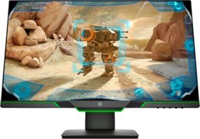 HP - Geek Squad Certified Refurbished 24.5" LED FHD Monitor - Gray/Green - Front_Zoom