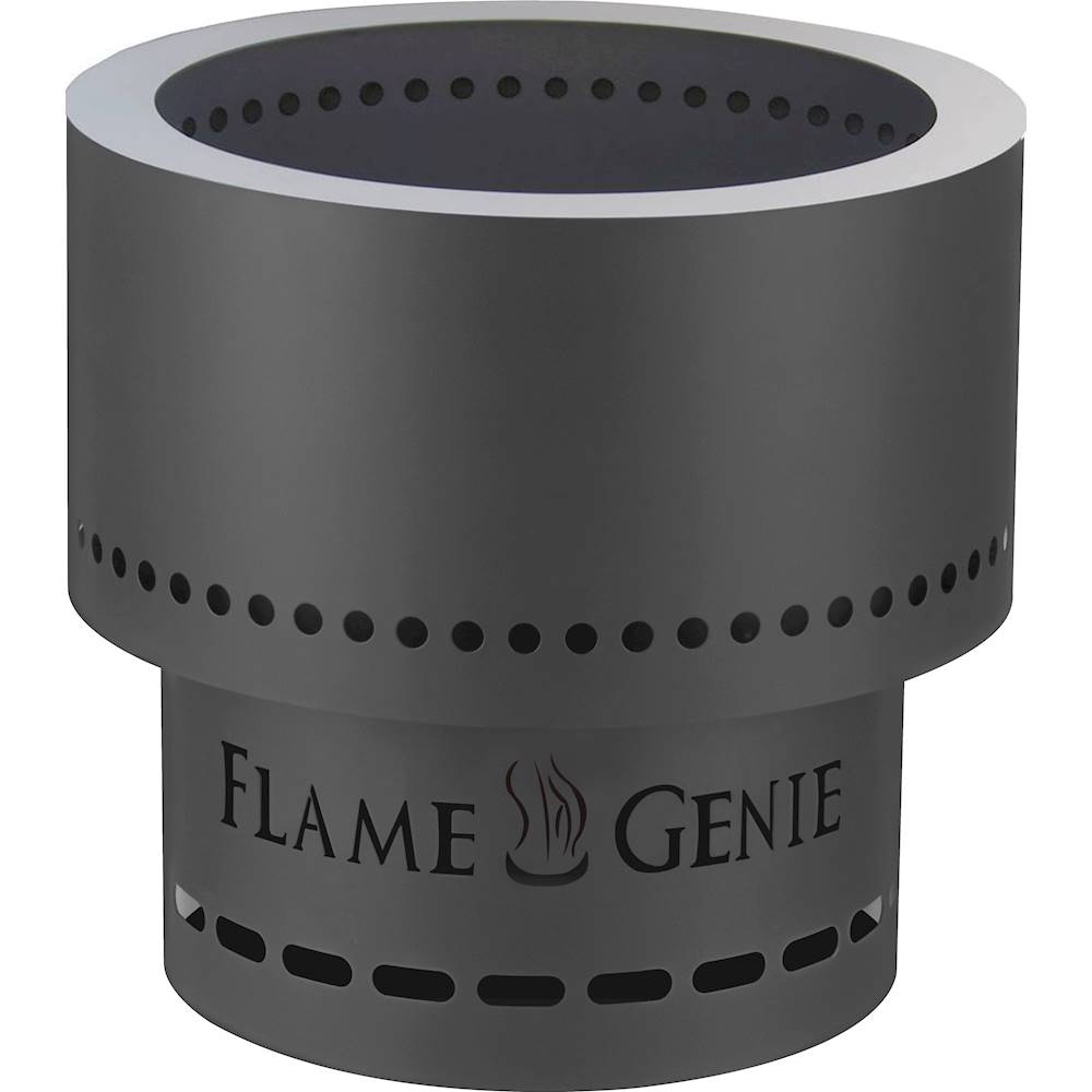 Questions and Answers: Flame Genie Wood Pellet Fire Pit Black FG-16 - Best  Buy