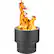 Alt View 11. Flame Genie - Wood Pellet Fire Pit - Black.