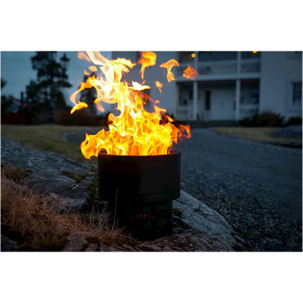Alt View 15. Flame Genie - Wood Pellet Fire Pit - Black.