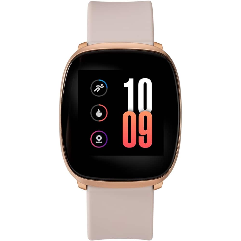 Angle View: iConnect by Timex - Iconnect Smartwatch 36mm Metal - Blush