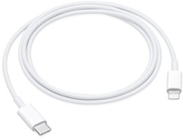 Apple - 3.3 Foot USB-C to Lightning Cable - White - Front_Zoom