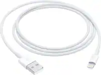 Apple - 3.3' (1M) Lightning to USB Cable - White - Front_Zoom