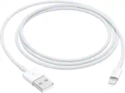 Apple - 3.3' (1M) Lightning to USB Cable - White - Front_Zoom