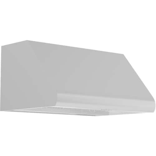 Left View: ZLINE - 30" Externally Vented Range Hood - Brushed Stainless Steel