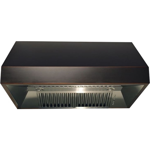 ZLINE - 48" Externally Vented Range Hood - Black/Oil-Rubbed Bronze With Copper Accents