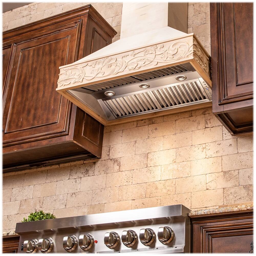 Best Buy ZLINE Designer Wood 36" Externally Vented Range Hood Wood