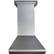 Front. ZLINE - 30" Convertible Vent Wall Mount Range Hood, Fingerprint Resistant (8687S-30) - Stainless Steel.