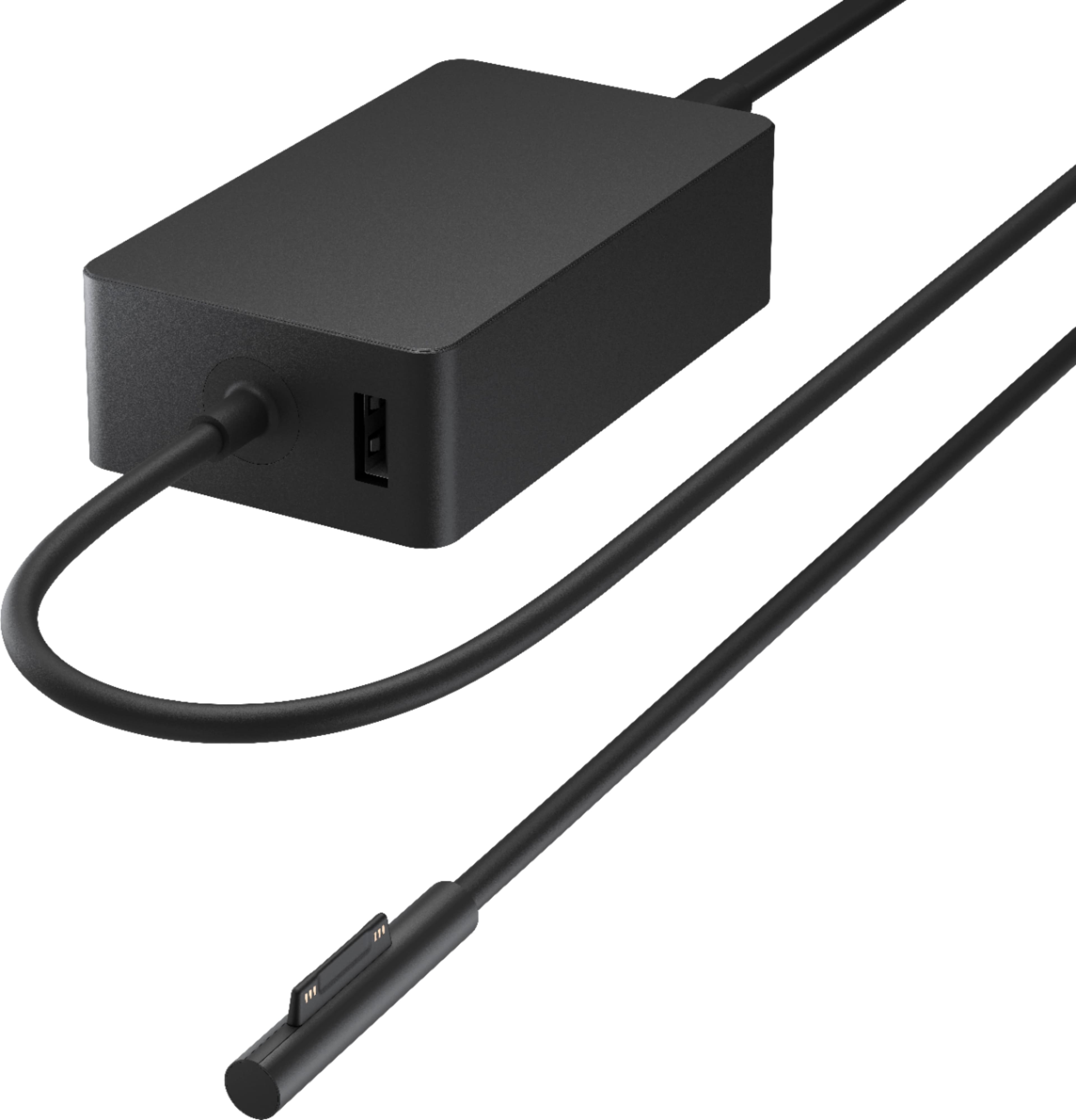 Front. Microsoft - Surface 127W Power Supply - Black.
