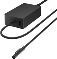 Microsoft - Surface 127W Power Supply - Black - Front_Zoom