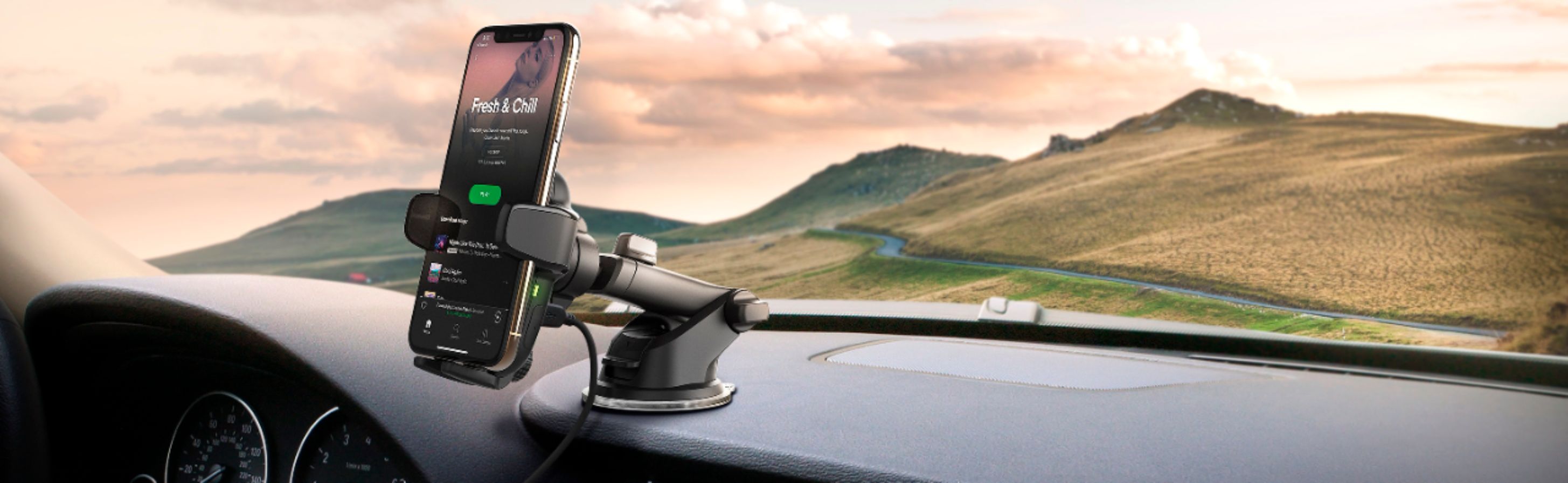 Iottie Auto Sense Qi Wireless Charging Automatic Clamping Dash Mount
