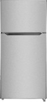 Insignia™ - 18 Cu. Ft. Top-Freezer Refrigerator - Stainless steel - Front_Zoom
