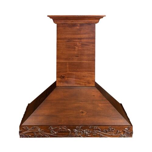 ZLINE - Designer Wood 36" Externally Vented Range Hood - Walnut