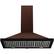 Alt View 11. ZLINE - Designer Copper 36" Externally Vented Range Hood - Baked Embossed Copper.